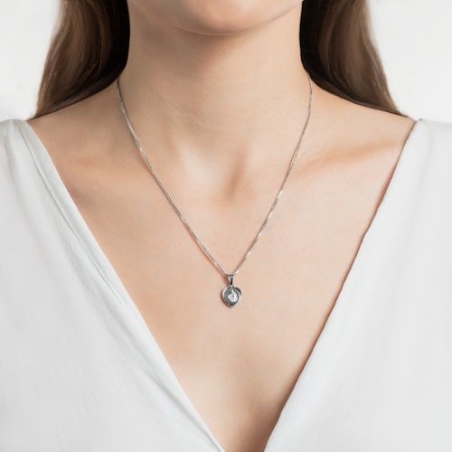 Medalik serce Savicki: srebrny